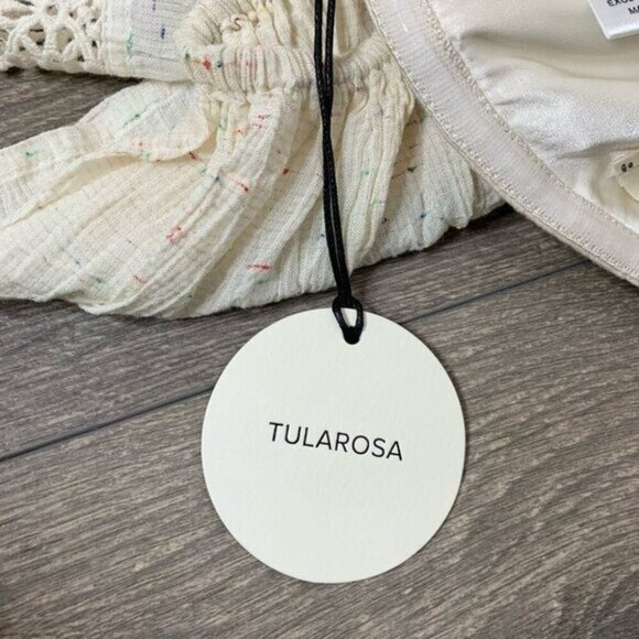 Revolve Tularosa Amelia Top Crop Off The Shoulder Blouse Boho chic Size Small - Picture 12 of 16